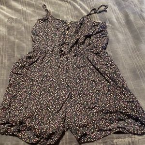 Flowered romper